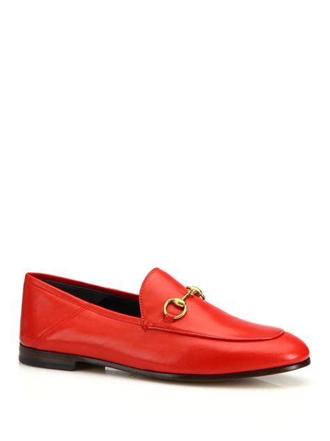 red gucci brixton loafers|are Gucci loafers worth it.